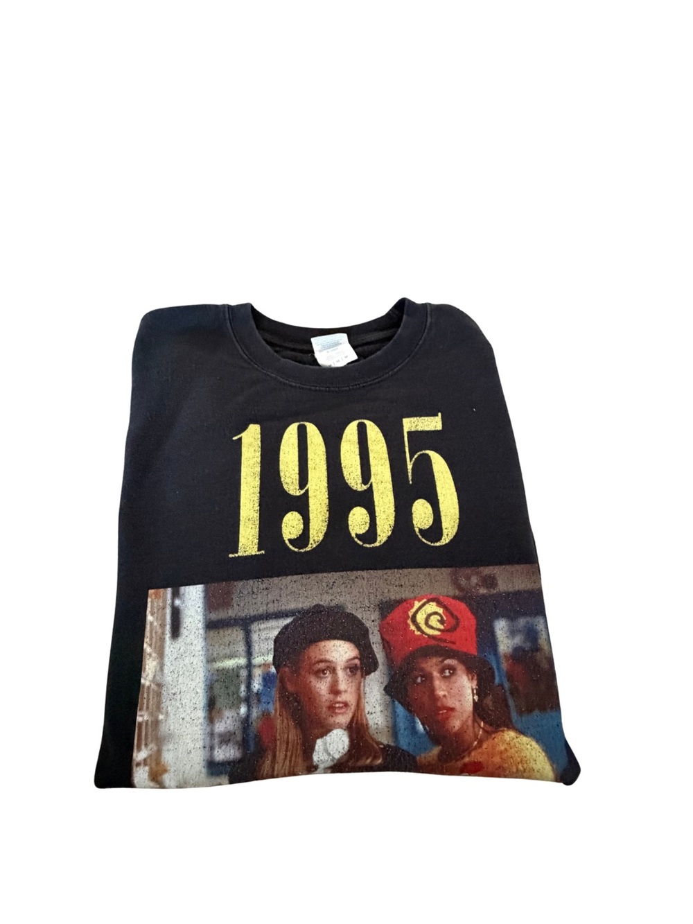 Black '1995' Graphic Sweatshirt